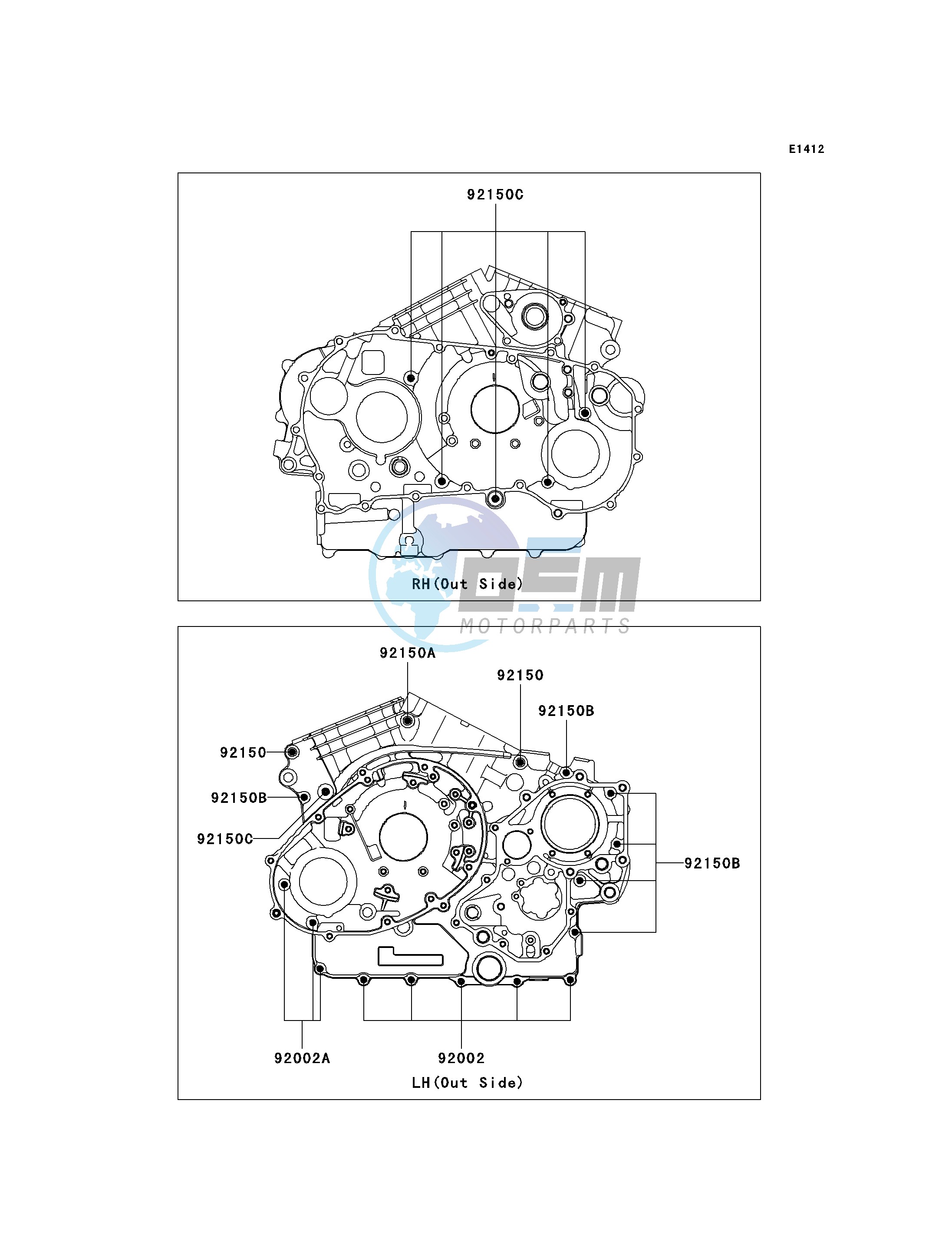 CRANKCASE BOLT PATTERN