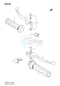 UH200G BURGMAN EU drawing HANDLE LEVER