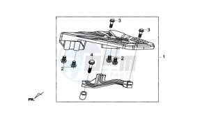 GTS 300i drawing LUGGAGE RACK