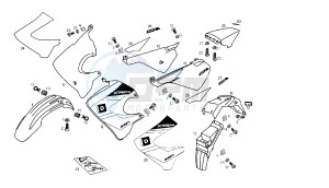 SENDA SM X-TREM 2A EDIZIONE - 50 CC VTHSR2C1A EU2 2A EDIZIONE drawing BODY