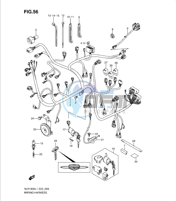 WIRING HARNESS (VLR1800TL1 E2)