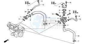 CBR900RR FIRE BLADE drawing THERMOSTAT