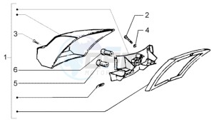 PX 150 E U.S.A. drawing Rear Tail light