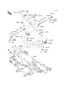 KVF 650 B [PRAIRIE 650 4X4 ADVANTAGE CLASSIC] (B2) [PRAIRIE 650 4X4 ADVANTAGE CLASSIC] drawing FRAME