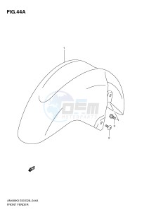 AN400 (E3-E28) Burgman drawing FRONT FENDER (AN400SK5 SK6)