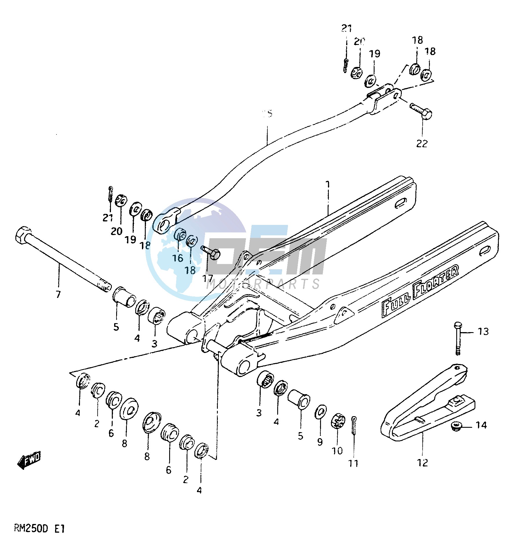 REAR SWINGING ARM MODEL D