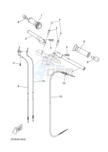 YZF-R125 R125 (5D7W 5D7W 5D7W 5D7W) drawing STEERING HANDLE & CABLE