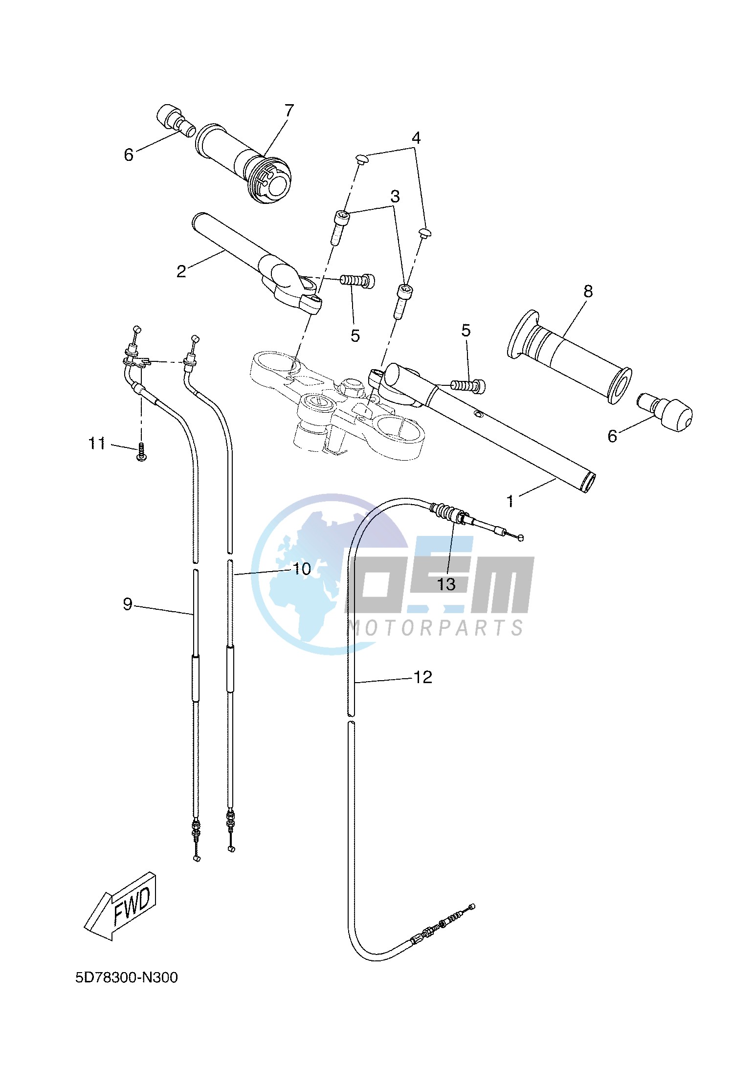 STEERING HANDLE & CABLE