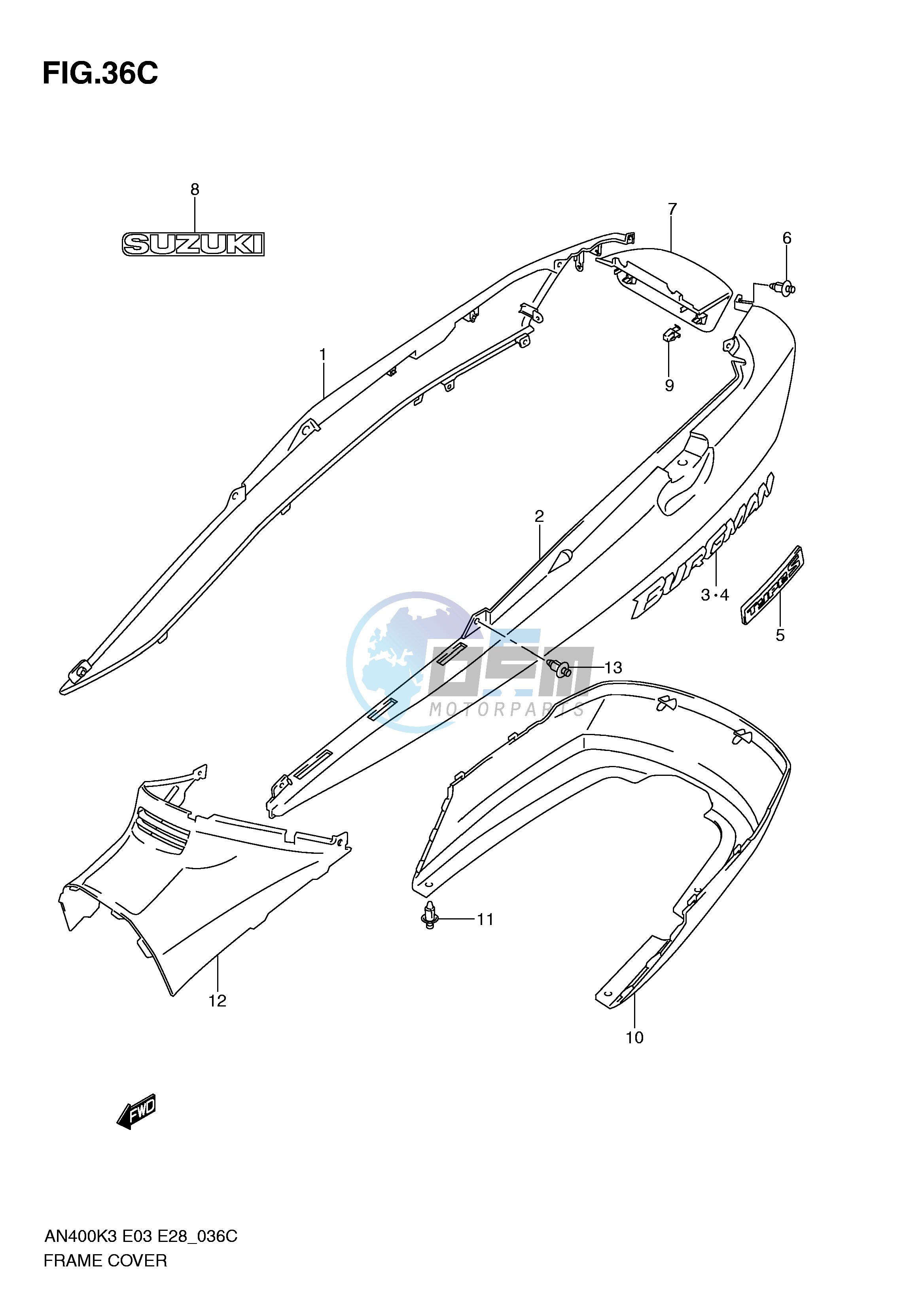 FRAME COVER (AN400SK5 SK6)