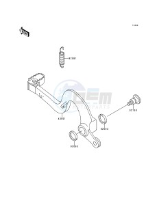 KX 125 K [KX125] (K3) [KX125] drawing BRAKE PEDAL