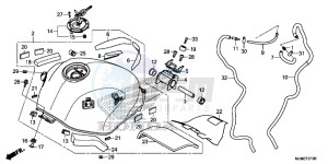 VFR800XF CrossRunner 2ED drawing FUEL TANK