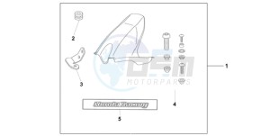 CBR1000RRA Australia - (U) drawing HUGGER GRAPHITE BLACK