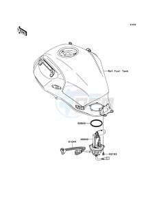 VERSYS_ABS KLE650DDF XX (EU ME A(FRICA) drawing Fuel Pump