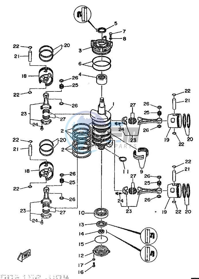 CRANKSHAFT--PISTON