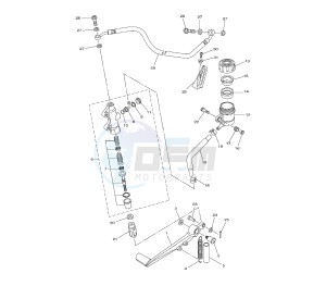 YZF R1 1000 drawing REAR MASTER CYLINDER