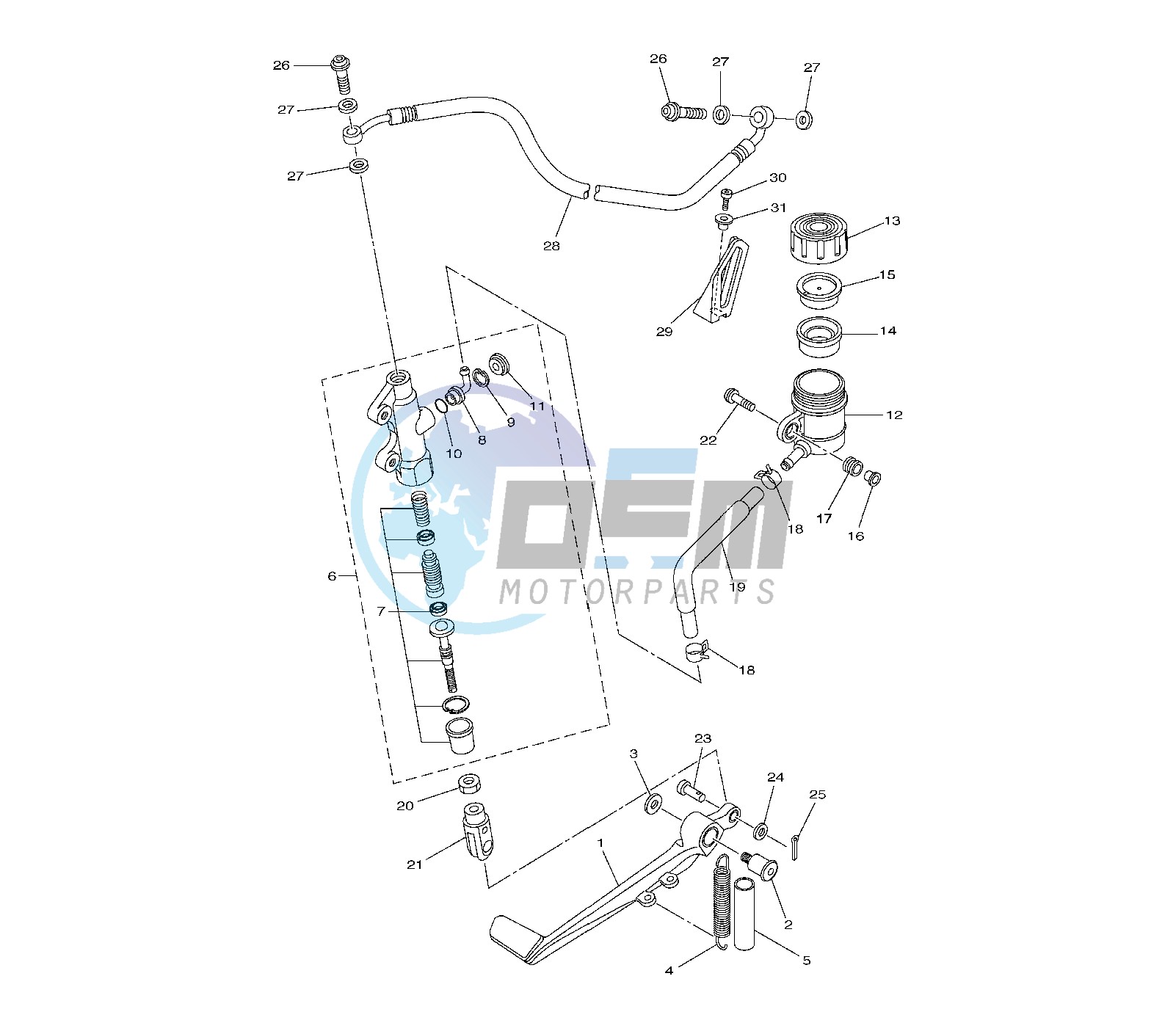 REAR MASTER CYLINDER