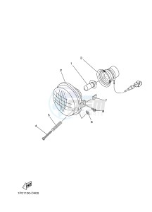 YFM700FWBD YFM70KPSH KODIAK 700 EPS SPECIAL EDITION (B329) drawing HEADLIGHT