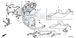 NC700SDE NC700SD 2ED - (2ED) drawing UNDER COWL