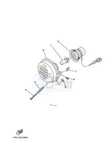 YFM700FWBD YFM70KPAK (B5K6) drawing HEADLIGHT