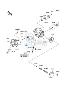 KVF750 4x4 KVF750A7F EU GB drawing Carburetor Parts