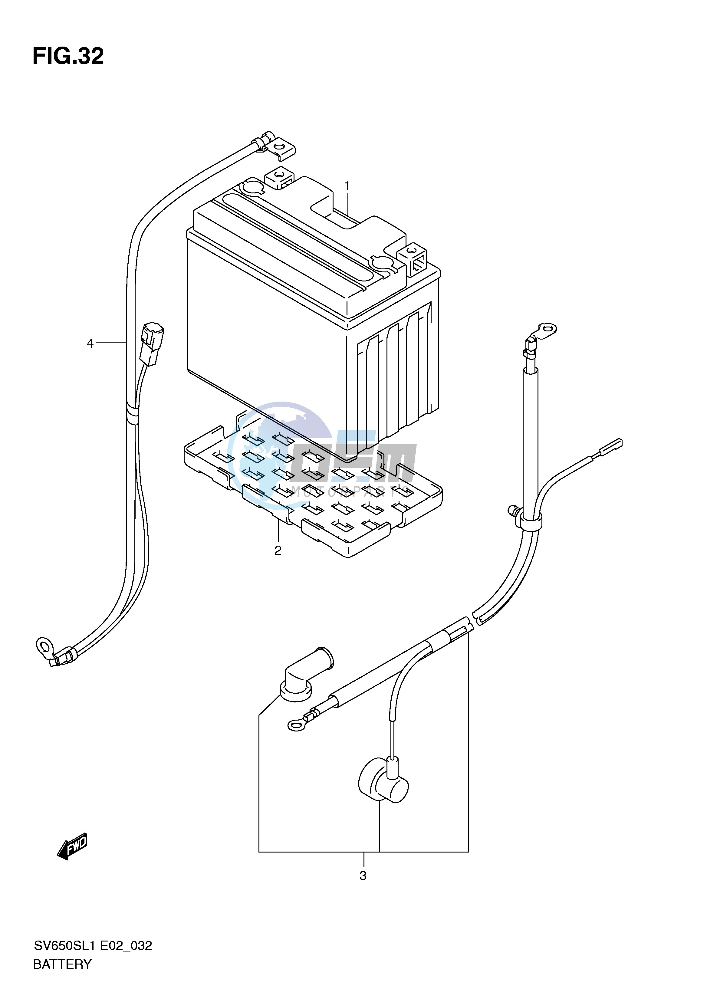 BATTERY (SV650SAL1 E24)