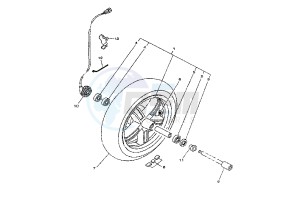 XC VERSITY 300 drawing FRONT WHEEL