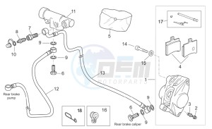 Atlantic 400-500 sprint drawing Rear master brake cylinder