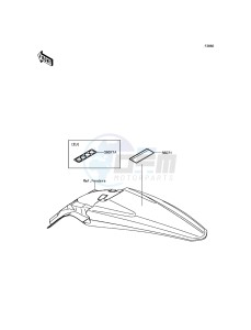 KX250F KX252AHF EU drawing Labels