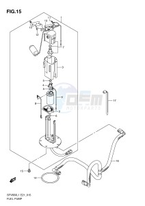 SFV650 (E21) Gladius drawing FUEL PUMP