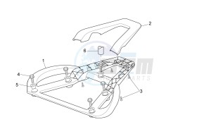 Sport City Street 300 4t 4v e3 drawing Top box support