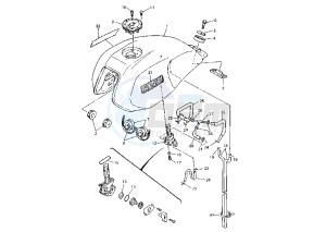 XJR 1200 drawing FUEL TANK