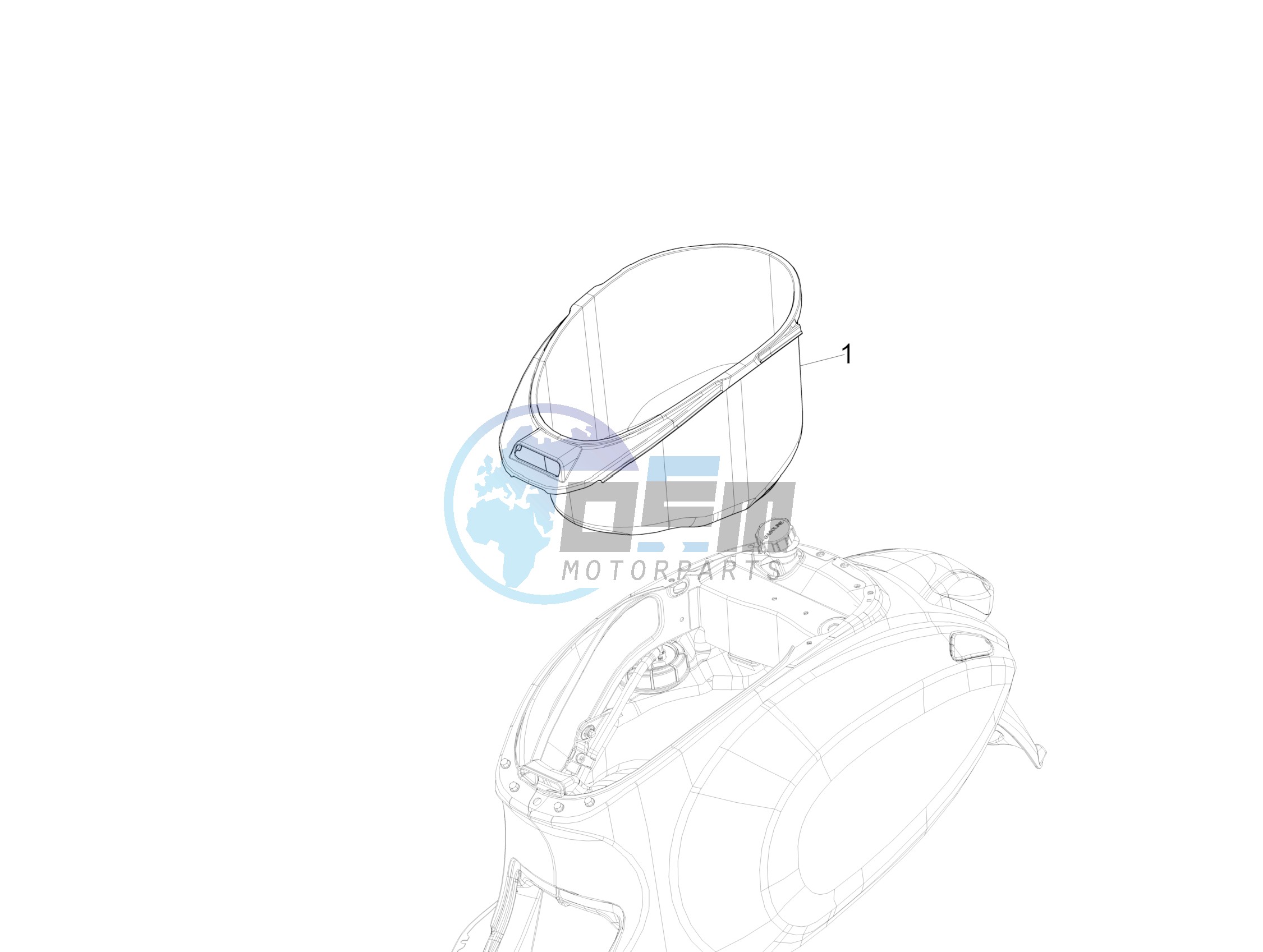 Helmet housing - Undersaddle