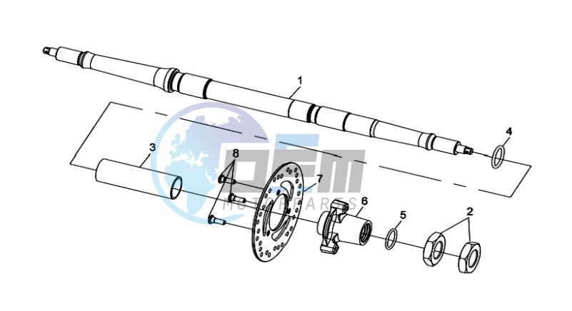 REAR AXLE / BRAKE DISC