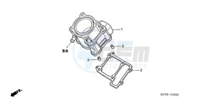 CBR125RW9 UK - (E) drawing CYLINDER