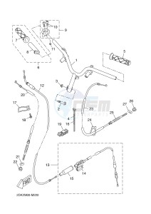 CW50 NEO'S (2JD3) drawing STEERING HANDLE & CABLE