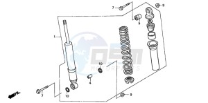 TRX450ES drawing FRONT CUSHION