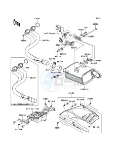 ER-6n ABS ER650B6F GB XX (EU ME A(FRICA) drawing Muffler(s)