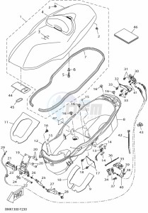 CZD300-A XMAX 300 (BMK1) drawing SEAT