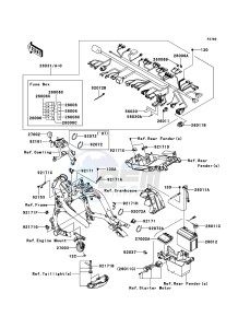 VERSYS KLE650B9F GB XX (EU ME A(FRICA) drawing Chassis Electrical Equipment