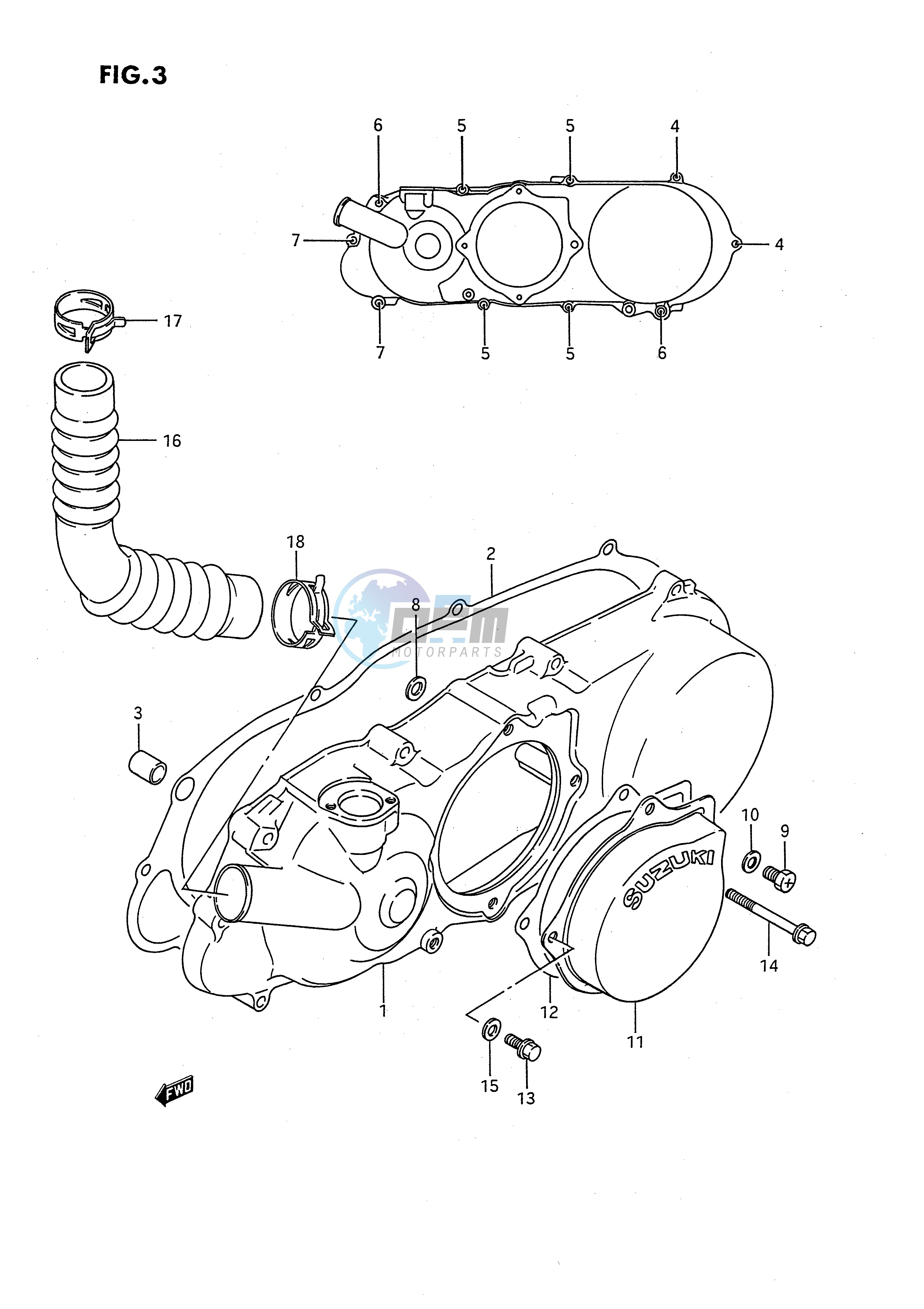 CRANKCASE LEFT COVER