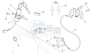 Sport City 125-200 e2 125-200-250 drawing Lock hardware kit