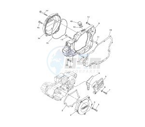 YZ LC 250 drawing CRANKCASE COVER