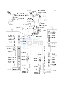 VN 2000 E [VULCAN 2000 CLASSIC] (6F-7F) E7F drawing FRONT FORK