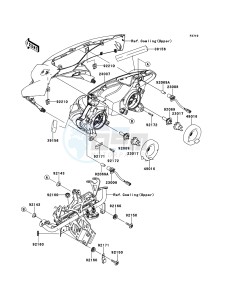 Z1000SX ABS ZX1000HCF FR GB XX (EU ME A(FRICA) drawing Headlight(s)