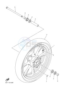 XVS950A (26P6) drawing FRONT WHEEL