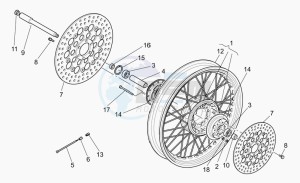 California 1100 Stone - Metal PI Special Sport/Al. PI drawing Front wheel