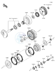 KLX110 KLX110CGF EU drawing Clutch