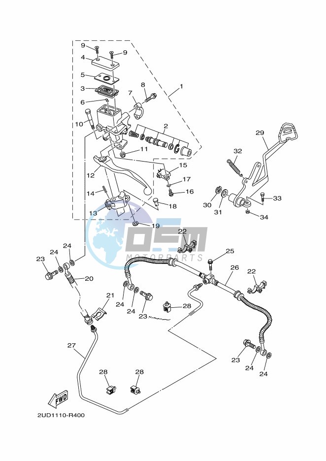 REAR MASTER CYLINDER