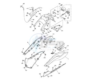 XP T-MAX ABS 500 drawing SIDE COVER 2