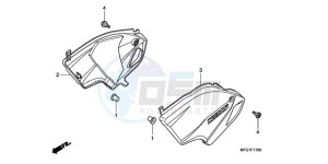 CB600FA39 France - (F / ABS CMF ST) drawing SIDE COVER